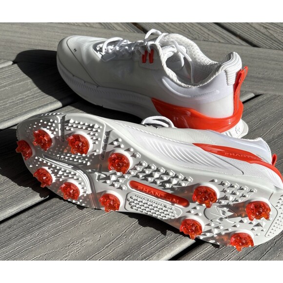 Phantom Phorm 1 Size 12 Mens Golf Cricket Shoes White Spiked comfort  New - Picture 3 of 11